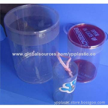 PVC round tube box packaging with lids